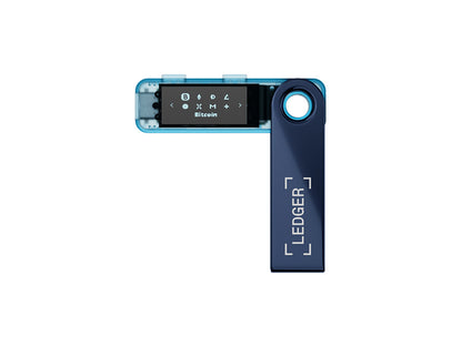 Ledger Nano S PLUS, denarnica za Bitcoin in druge kriptovalute, Neptune Blue