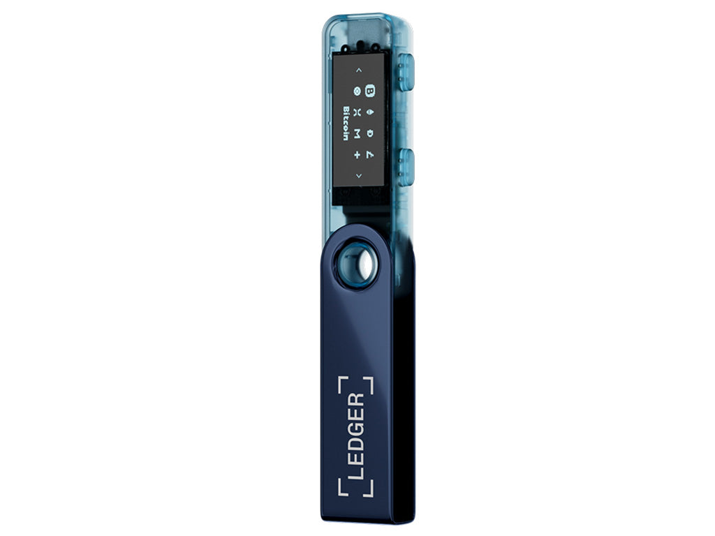 Ledger Nano S PLUS, denarnica za Bitcoin in druge kriptovalute, Neptune Blue