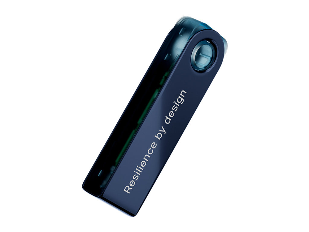 Ledger Nano S PLUS, denarnica za Bitcoin in druge kriptovalute, Neptune Blue
