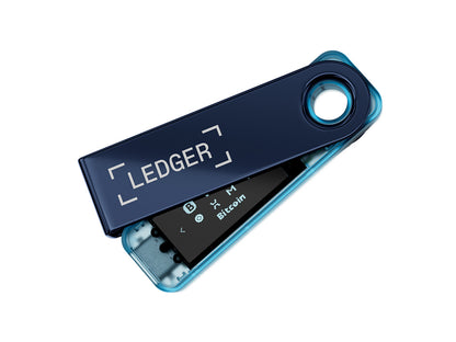Ledger Nano S PLUS, denarnica za Bitcoin in druge kriptovalute, Neptune Blue