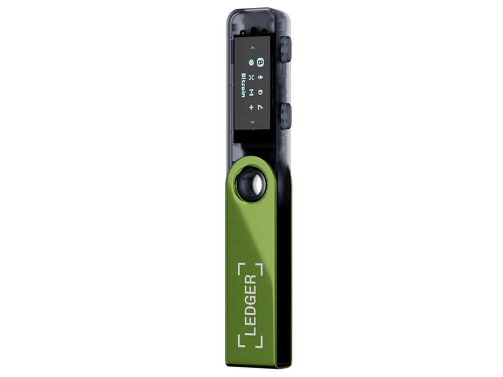 Ledger Nano S PLUS, denarnica za Bitcoin in druge kriptovalute, Oxidate Green