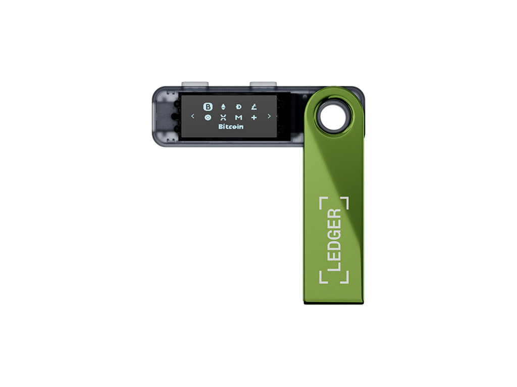 Ledger Nano S PLUS, denarnica za Bitcoin in druge kriptovalute, Oxidate Green