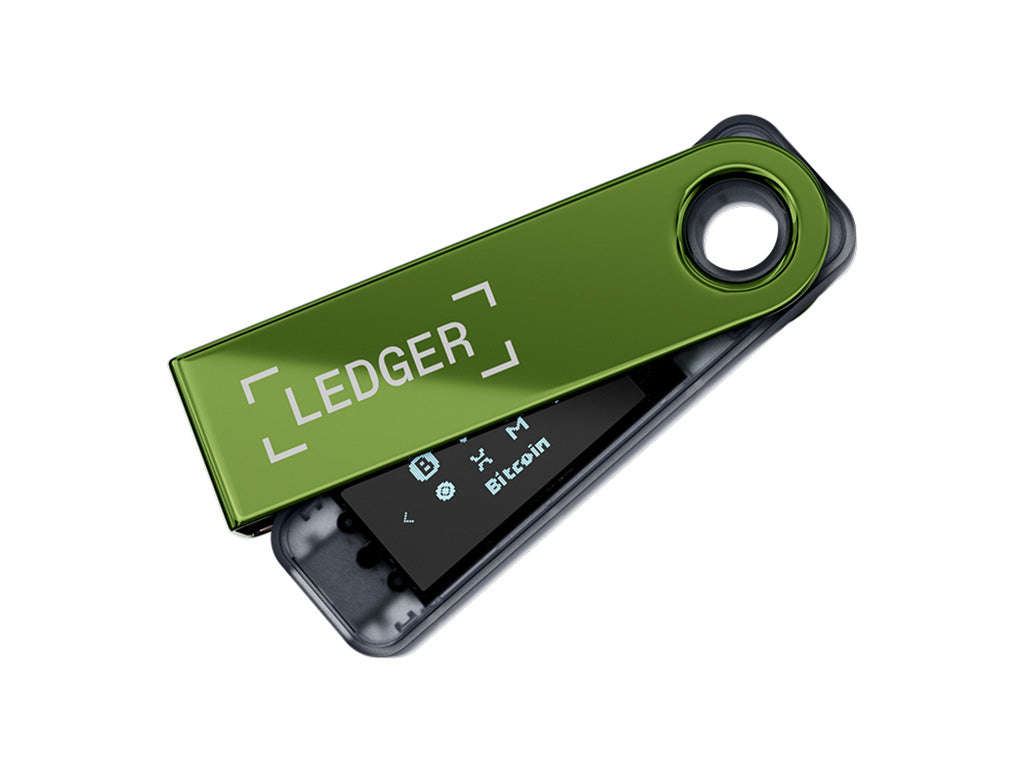 Ledger Nano S PLUS, denarnica za Bitcoin in druge kriptovalute, Oxidate Green