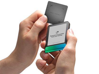 Ledger Flex z Recovery Key, denarnica za Bitcoin in druge kriptovalute, Oxidate Green