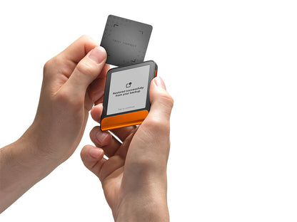 Ledger Flex z Recovery Key, denarnica za Bitcoin in druge kriptovalute, Oranžen