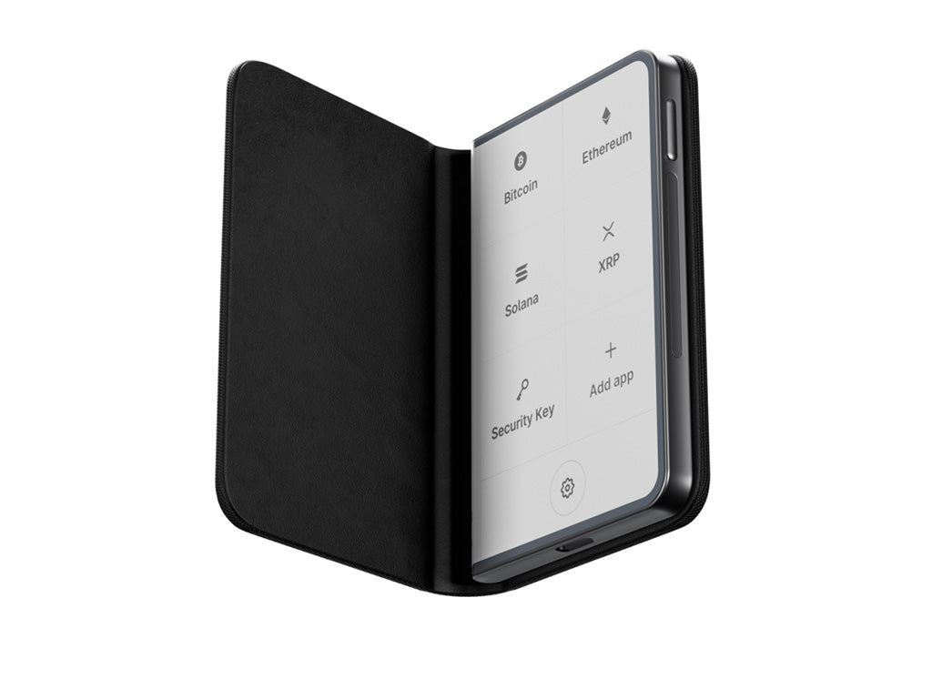 Ledger Stax z Recovery Key, denarnica za Bitcoin in druge kriptovalute, grafit