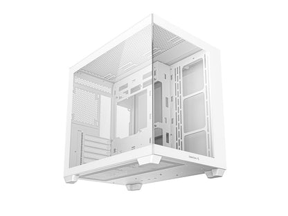 Računalniško ohišje DeepCool CG530, ATX, Midi-Tower, kaljeno steklo, belo