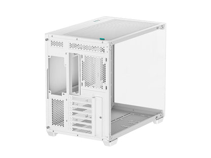Računalniško ohišje DeepCool CG530, ATX, Midi-Tower, kaljeno steklo, belo