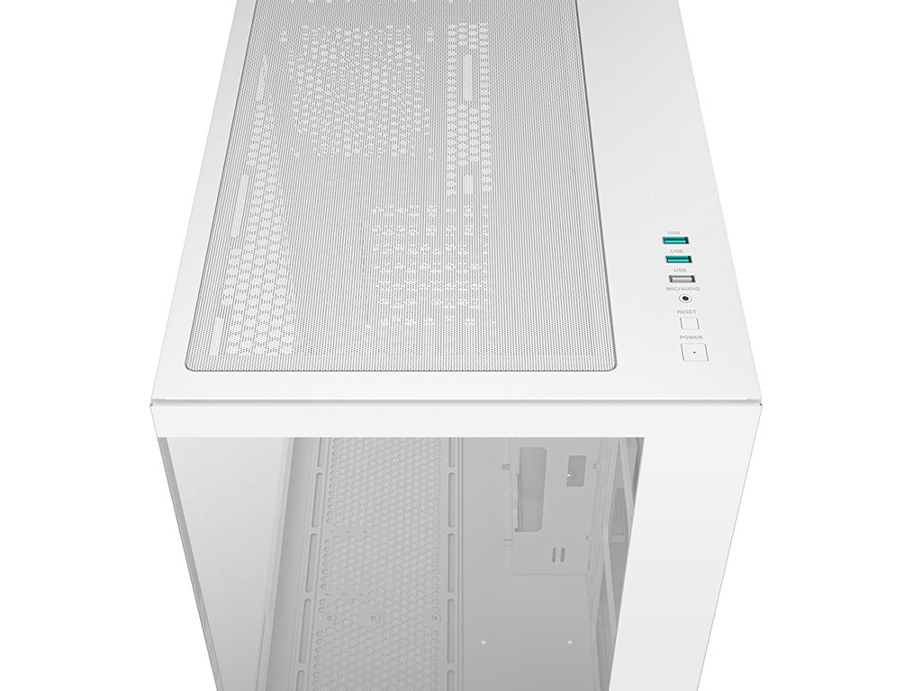 Računalniško ohišje DeepCool CG530, ATX, Midi-Tower, kaljeno steklo, belo