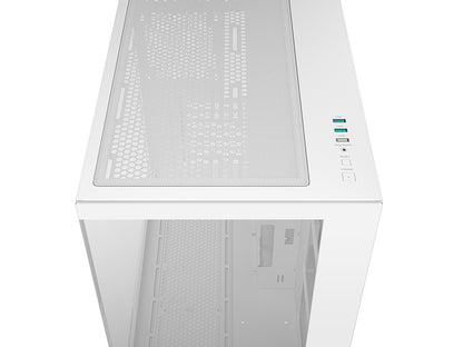 Računalniško ohišje DeepCool CG530, ATX, Midi-Tower, kaljeno steklo, belo