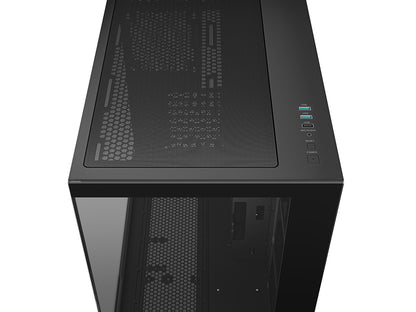 Računalniško ohišje DeepCool CG530, ATX, Midi-Tower, kaljeno steklo, črno