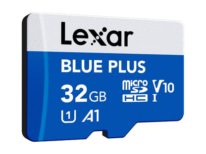 Spominska kartica Lexar BLUE PLUS, Micro SDHC, 32GB, 100MB/s, U1, V10, A1, UHS-I, z adapterjem