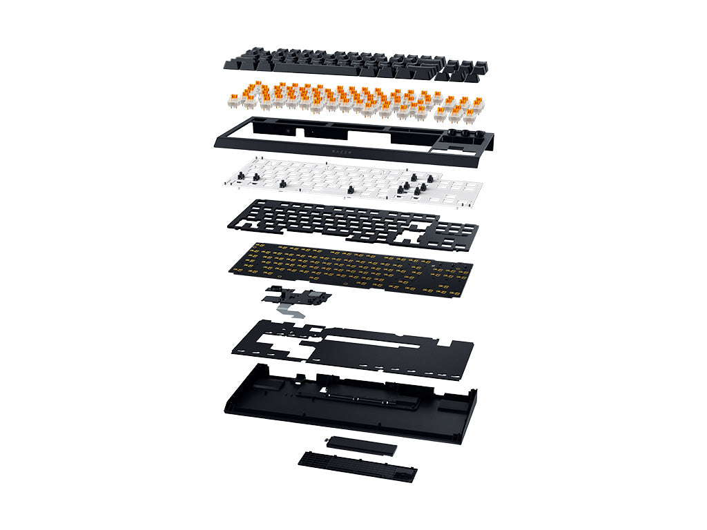 Tipkovnica Razer BlackWidow V4 Tenkeyless HyperSpeed, Rumena stikala, US SLO g.