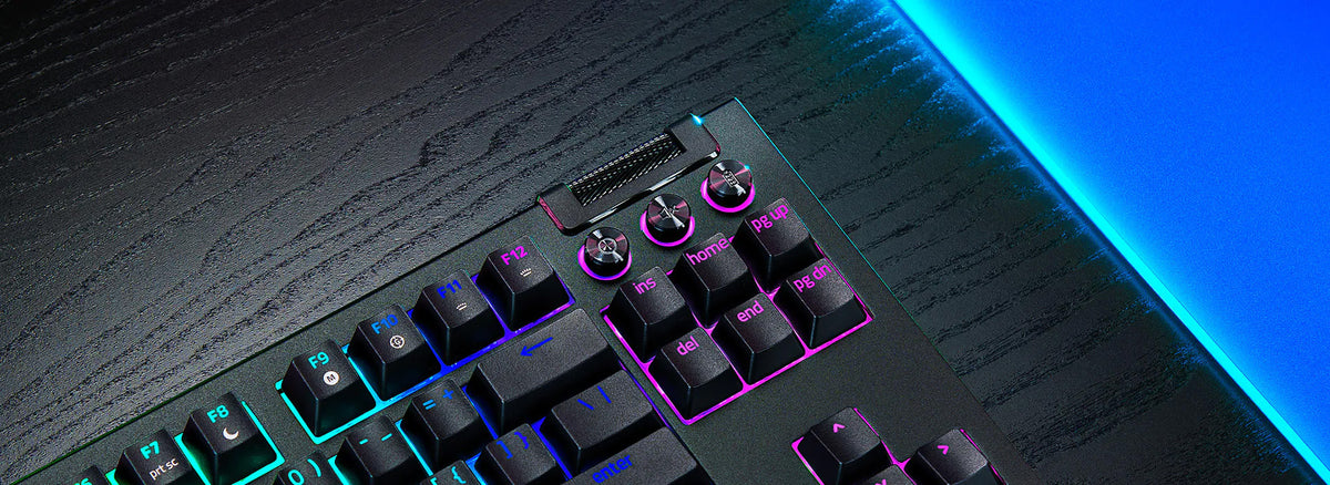 Tipkovnica Razer BlackWidow V4 Tenkeyless HyperSpeed, Rumena stikala, US SLO g.
