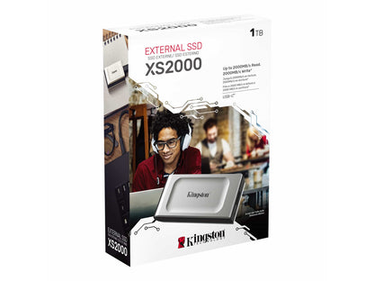 Zunanji SSD 1TB Type-C USB 3.2 Gen2x2 NVMe, IP55, Kingston XS2000 (SXS2000/1000G)