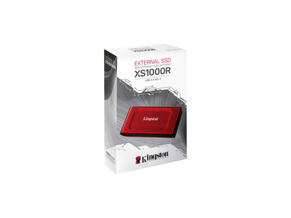 Zunanji SSD 2TB Type-C USB 3.2 Gen2 NVMe, Kingston SXS1000R, rdeč (SXS1000R/2000G)