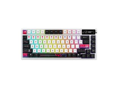 Tipkovnica ASUS ROG Azoth X Wireless, ROG NX Snow V2, OLED, RGB, USB, US