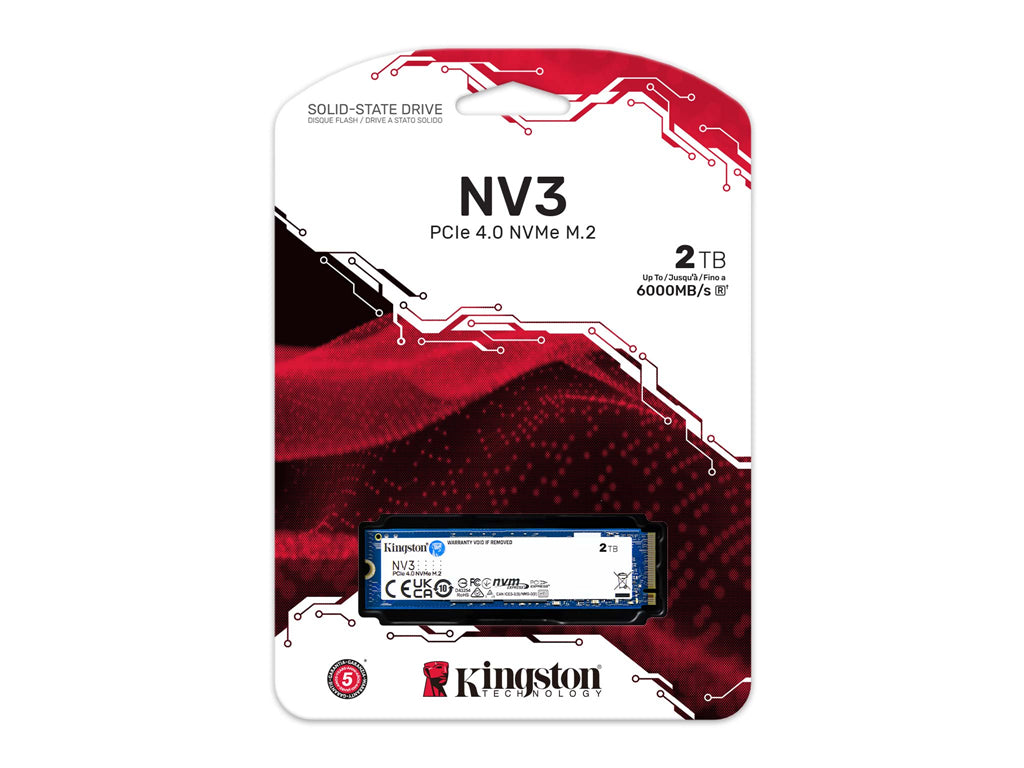 SSD 2TB M.2 80mm PCI-e 4.0 x4 NVMe, Kingston NV3 (SNV3S/2000G)