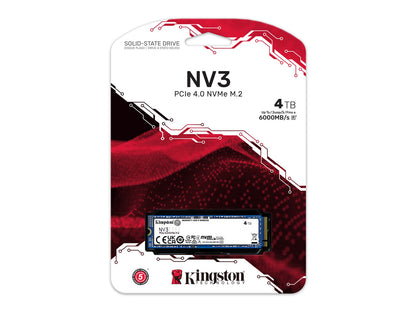 SSD 4TB M.2 80mm PCI-e 4.0 x4 NVMe, Kingston NV3 (SNV3S/4000G)