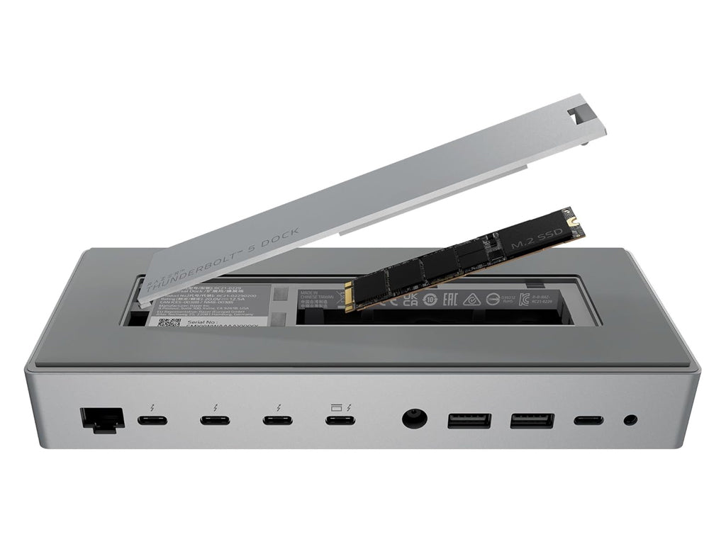 Priključna postaja USB-C Razer Thunderbolt 5 Dock Mercury, PD 140W, SSD reža, 10 v 1