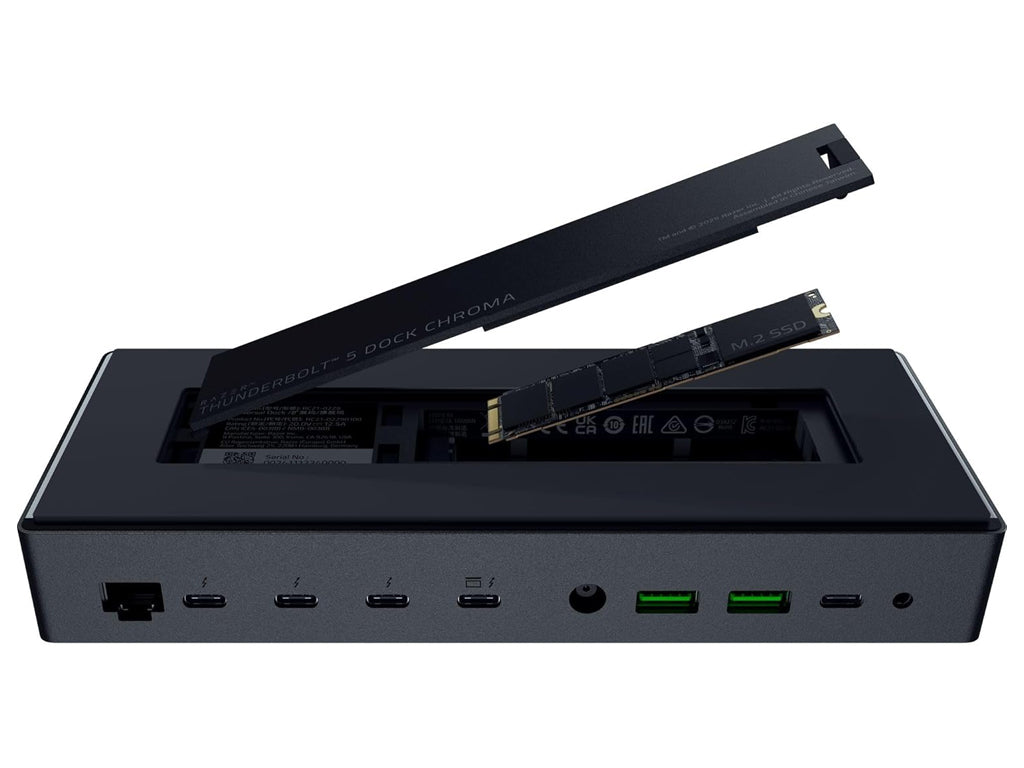 Priključna postaja USB-C Razer Thunderbolt 5 Dock Chroma, PD, SSD reža, 10 v 1