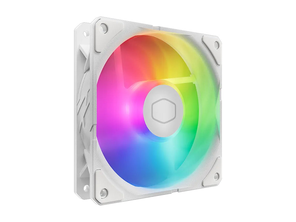 Ventilator za ohišje Cooler Master SickleFlow Edge 120 ARGB White Edition, PWM 120mm, komplet 3 kom, bel