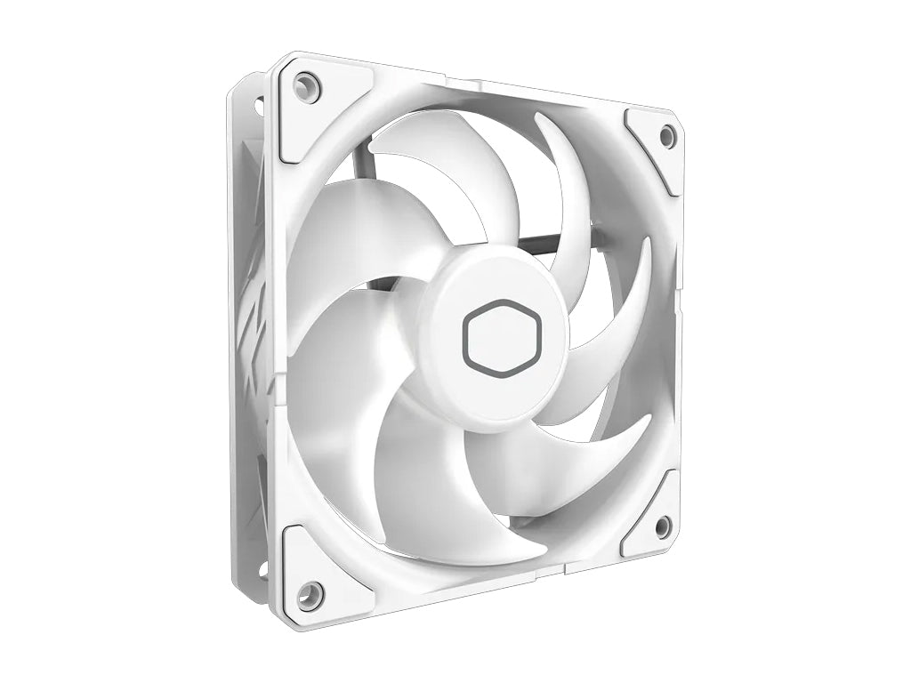 Ventilator za ohišje Cooler Master SickleFlow Edge 120 ARGB White Edition, PWM 120mm, komplet 3 kom, bel