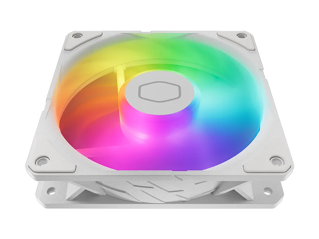 Ventilator za ohišje Cooler Master SickleFlow Edge 120 ARGB White Edition, PWM 120mm, komplet 3 kom, bel