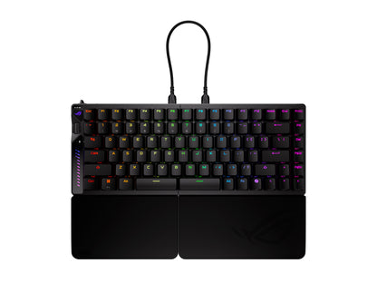 Tipkovnica ASUS ROG Falcata, ROG HFX V2 Analog, 8K, RGB, USB, črna, US
