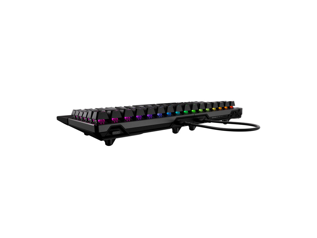 Tipkovnica ASUS ROG Falcata, ROG HFX V2 Analog, 8K, RGB, USB, črna, US