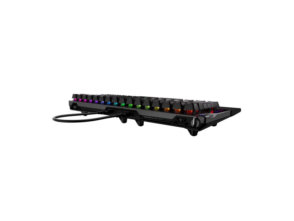Tipkovnica ASUS ROG Falcata, ROG HFX V2 Analog, 8K, RGB, USB, črna, US