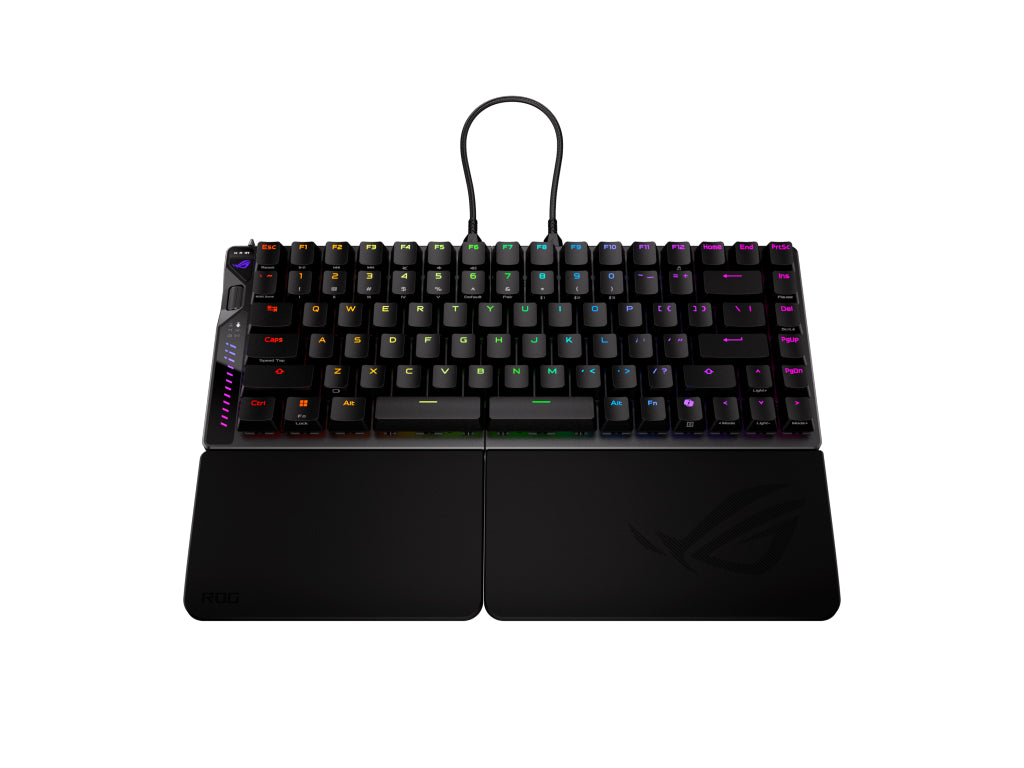Tipkovnica ASUS ROG Falcata, ROG HFX V2 Analog, 8K, RGB, USB, črna, US