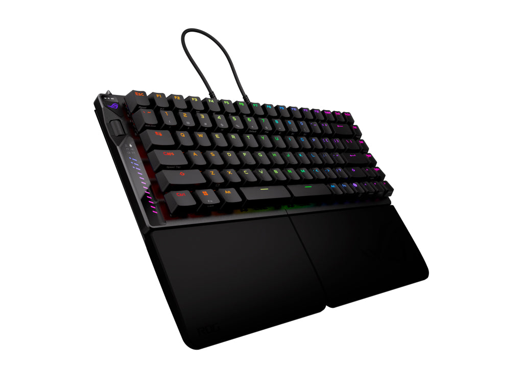 Tipkovnica ASUS ROG Falcata, ROG HFX V2 Analog, 8K, RGB, USB, črna, US