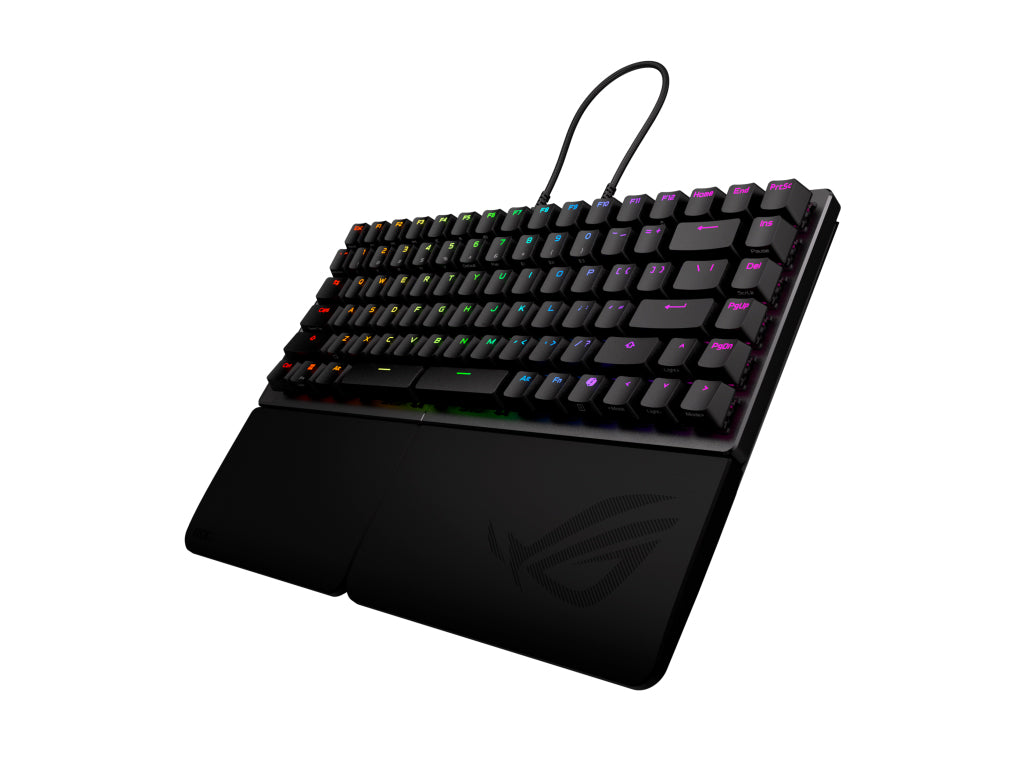 Tipkovnica ASUS ROG Falcata, ROG HFX V2 Analog, 8K, RGB, USB, črna, US