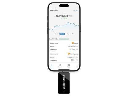 BitBox02 NOVA Multi edition, strojna denarnica za Bitcoin in druge kriptovalute, bela