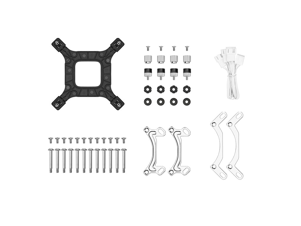 Komplet za tekočinsko hlajenje AIO Liquid Cooler DeepCool LE360 WH V2, 360mm, ARGB, bel