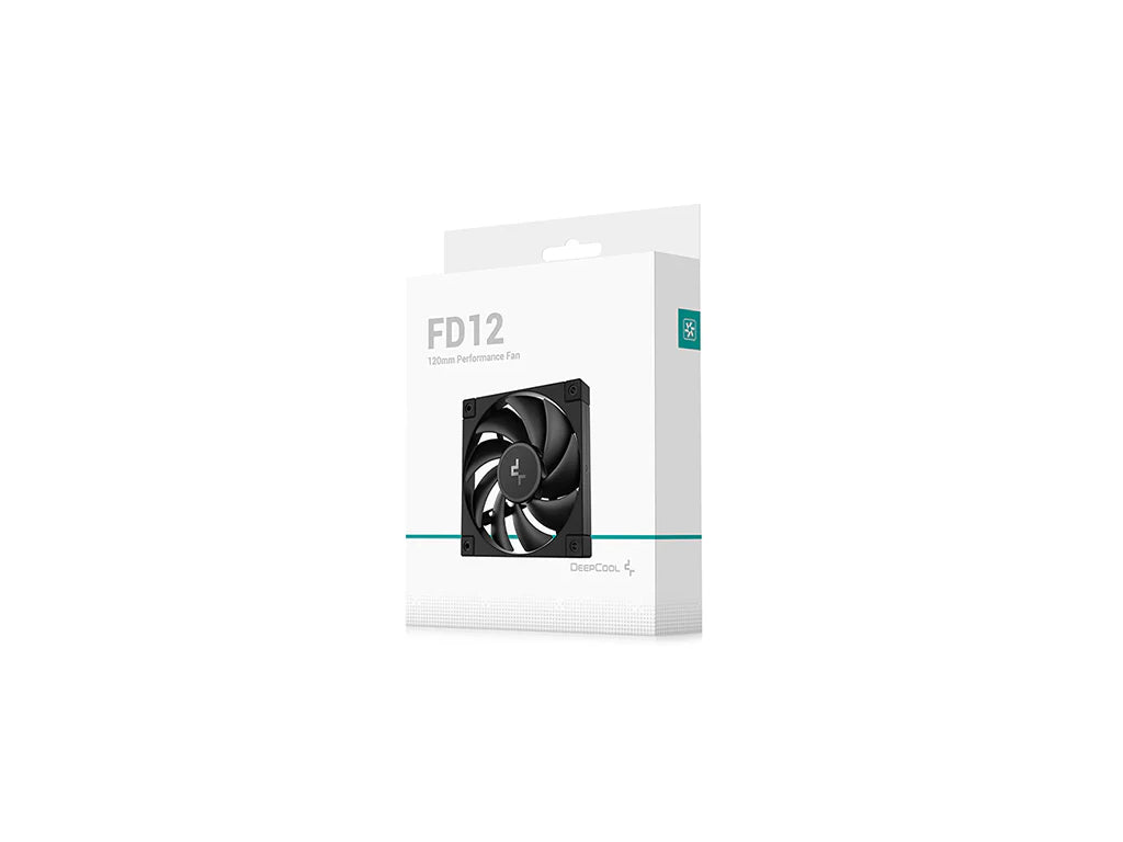 Ventilator za ohišje DeepCool FD12 PWM 120mm, črn
