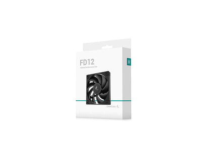 Ventilator za ohišje DeepCool FD12 PWM 120mm, črn