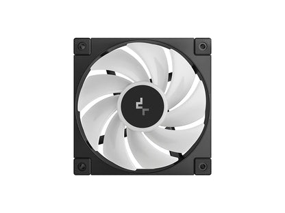 Ventilator za ohišje DeepCool FD12 ARGB PWM 120mm, črn