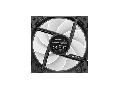 Ventilator za ohišje DeepCool FD12 (3 v 1) ARGB PWM 120mm, 3 Pack, črn