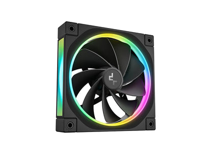 Ventilator za ohišje DeepCool FL12R ARGB PWM 120mm, Reverse Blade, črn