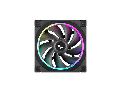 Ventilator za ohišje DeepCool FL12 ARGB PWM 120mm, črn