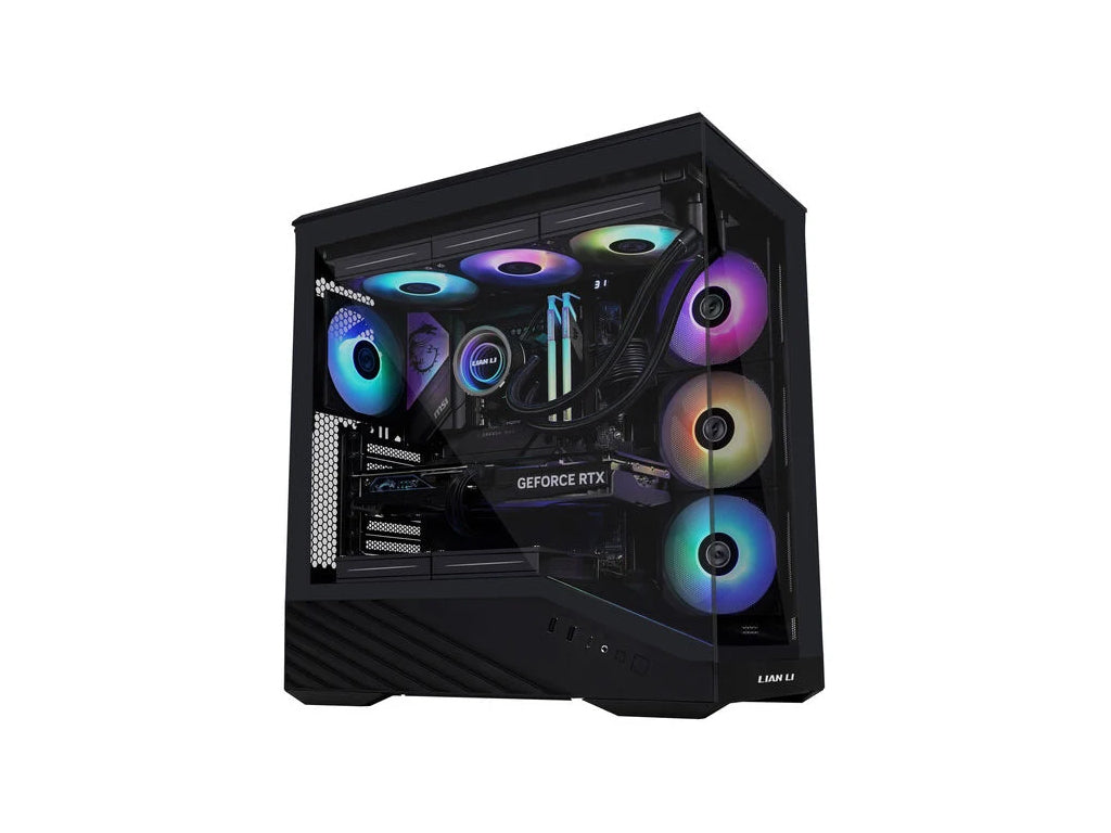Računalniško ohišje Lian Li Vector V100, ATX, Midi-Tower, kaljeno steklo, črno