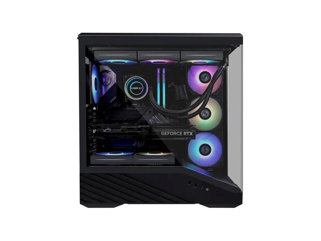 Računalniško ohišje Lian Li Vector V100, ATX, Midi-Tower, kaljeno steklo, črno