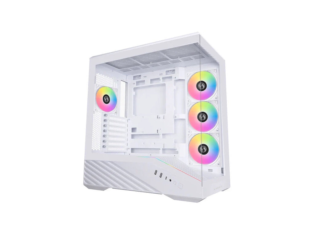 Računalniško ohišje Lian Li Vector V100, ATX, Midi-Tower, kaljeno steklo, belo