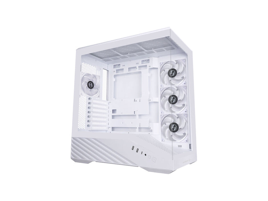 Računalniško ohišje Lian Li Vector V100, ATX, Midi-Tower, kaljeno steklo, belo