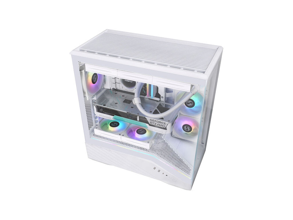 Računalniško ohišje Lian Li Vector V100, ATX, Midi-Tower, kaljeno steklo, belo