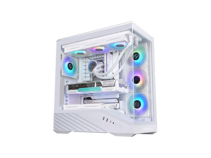 Računalniško ohišje Lian Li Vector V100, ATX, Midi-Tower, kaljeno steklo, belo