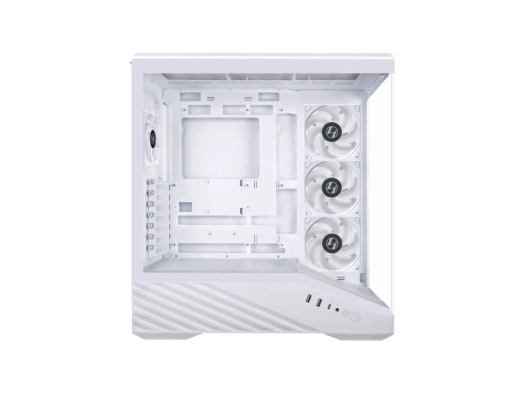 Računalniško ohišje Lian Li Vector V100, ATX, Midi-Tower, kaljeno steklo, belo