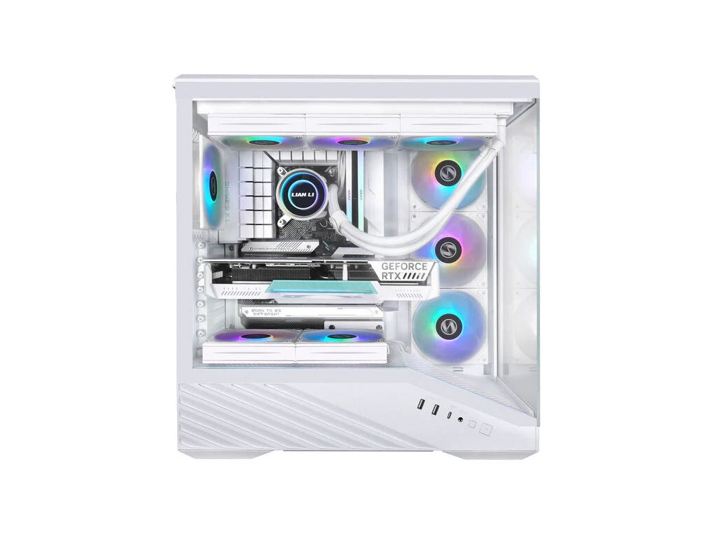 Računalniško ohišje Lian Li Vector V100, ATX, Midi-Tower, kaljeno steklo, belo